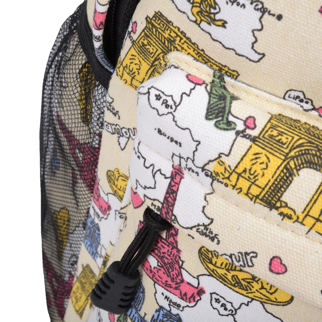 Изображение товара: Модный холщовый рюкзак с принтом для женщин, женская сумка на плечо, школьный ранец для подростков, женский рюкзак, VK5211