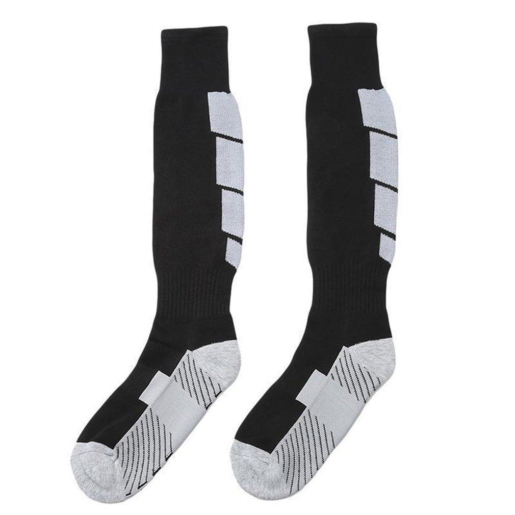Изображение товара: 1 пара Нескользящие футбольные спортивные носки, мужские носки, футбольные Гольфы выше колена, Высокие гольфы для бейсбольной корзины, спорт