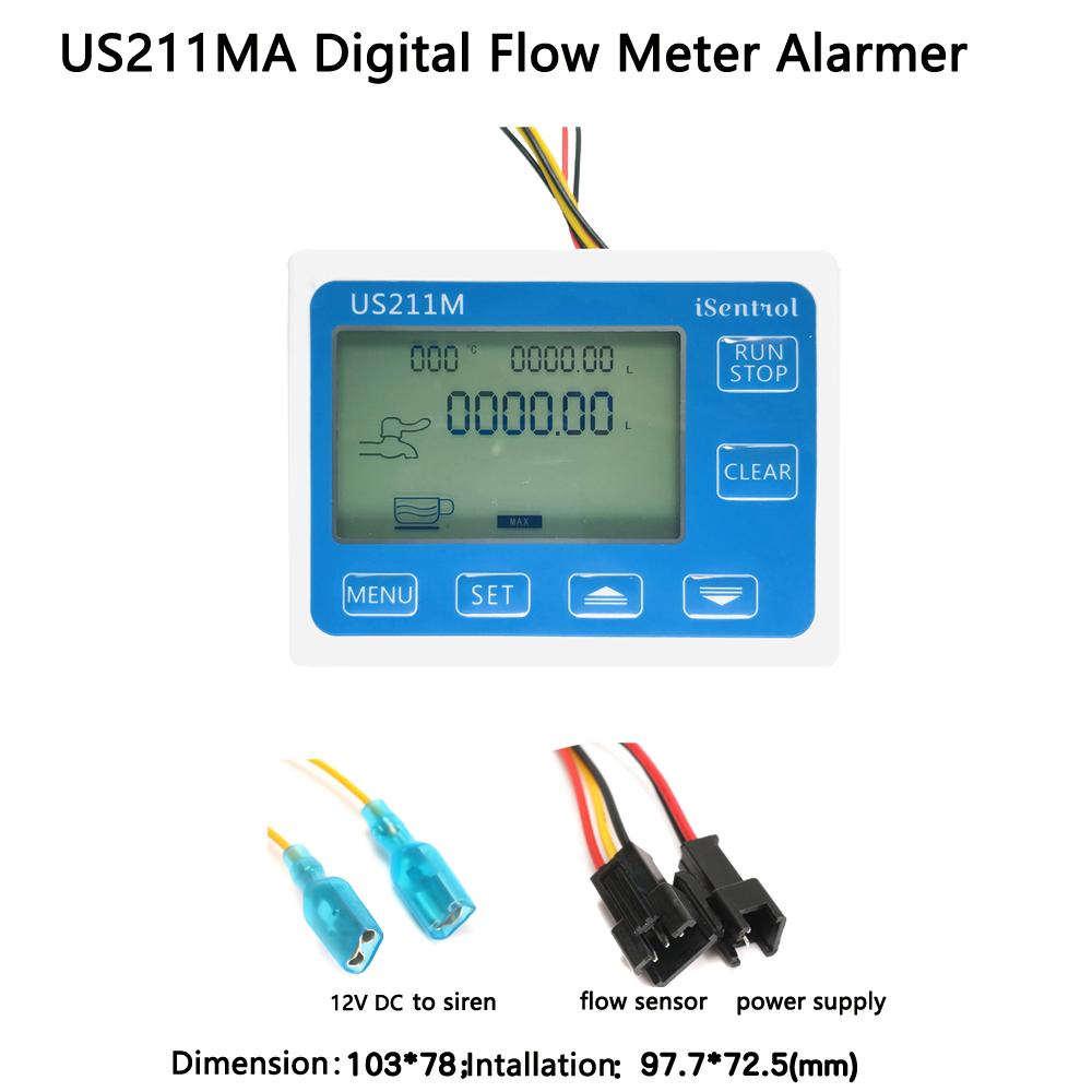 Изображение товара: US211MA воды расходомер сигнализации и USC-HS30TA DN80 потока жидкости Senor турбинный расходомер G3 
