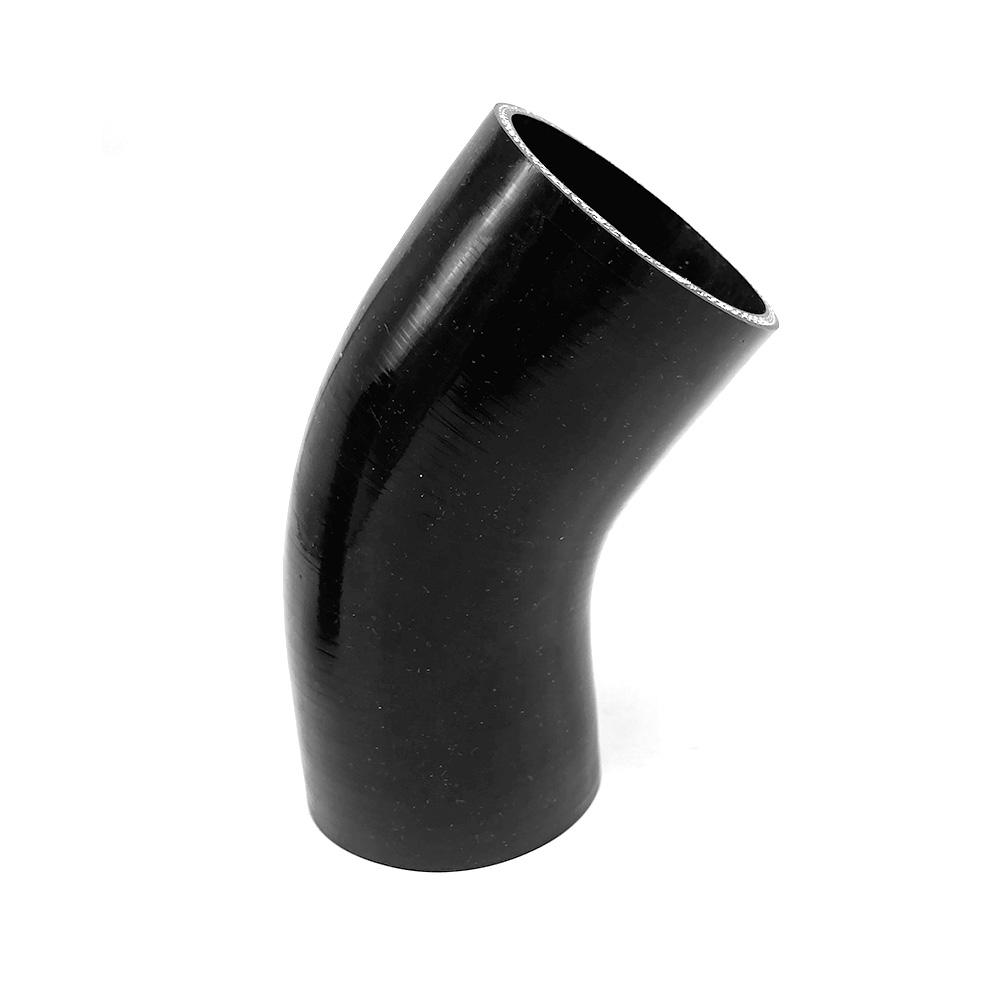 Изображение товара: Черная 3-слойная 76-76 мм коленчатая Соединительная муфта из Силиконовая Соединительная муфта шланга турбосиликона, длина 76 мм