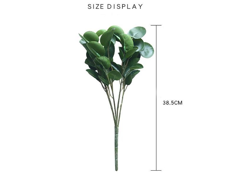 Изображение товара: Искусственные листья эвкалипта, зеленое растение, 38 см