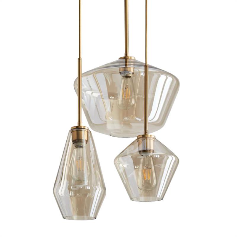Изображение товара: Скандинавский светодиодный железный светильник В индустриальном стиле, роскошные дизайнерские потолочные лампы в винтажном стиле для кухонного островка
