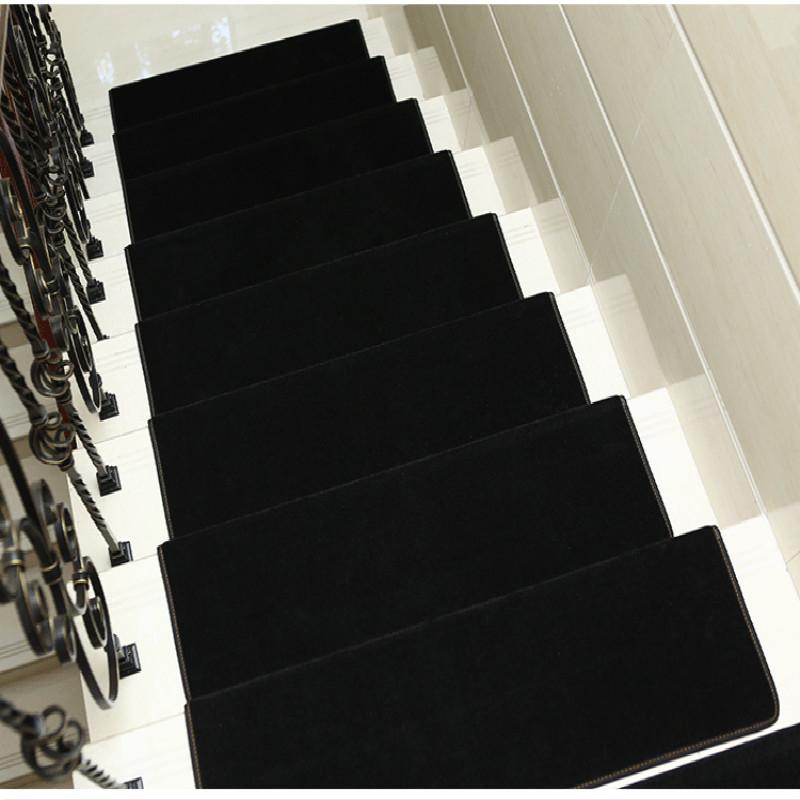 Изображение товара: Нескользящий ковер для лестницы, самоклеящийся садовый ковер в Европейском стиле, 13 предметов, мягкая подкладка для ступенек для гостиной
