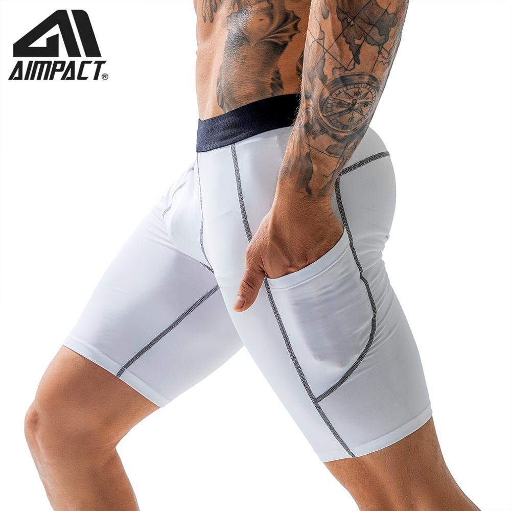 Изображение товара: Быстросохнущие джоггеры, короткие тренировочные штаны для бега, эластичные леггинсы для мужчин, тренировочные спортивные штаны для спортзала с карманом для телефона AM5168