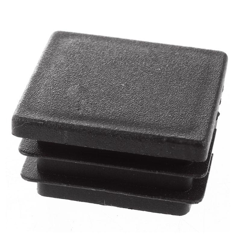 Изображение товара: 12 шт Пластиковые ребристые квадратные торцевые крышки пробки вставки черный