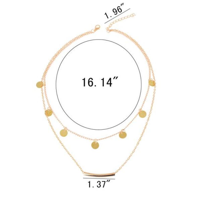 Изображение товара: HebeDeer многослойное модное ожерелье-чокер для девушек, цепочка, женское светло-желтое ожерелье, золотистого цвета Богемские год, ювелирные изделия для влюбленных Kpop