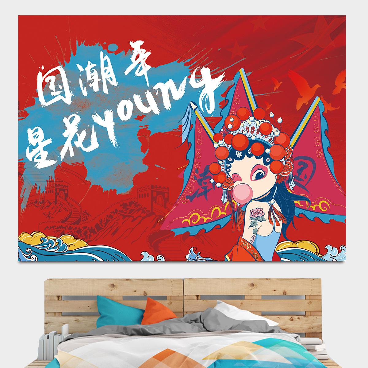 Изображение товара: Фоновая ткань китайская красавица настенная ткань в китайском стиле культура драма подвесная живопись гобелен