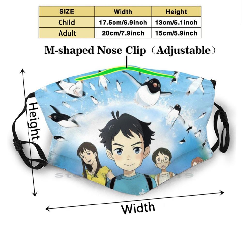 Изображение товара: Тайна Пингвины-Пингвин шоссе дизайн анти-Пылевой фильтр смываемая маска для лица для детей Аниме Манга Япония Японский японский