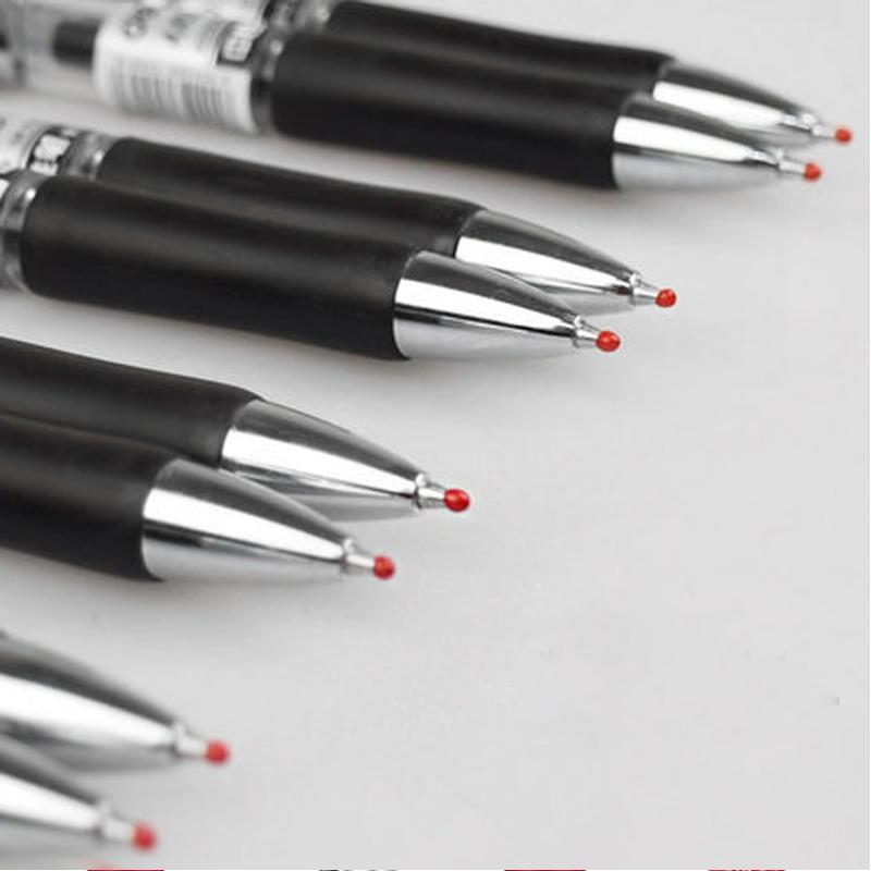 Изображение товара: Deli гелевая ручка для офиса студенты записывают 0,5 мм Углеродные черные, красные и синие канцелярские принадлежности 33388 имеются спецификации