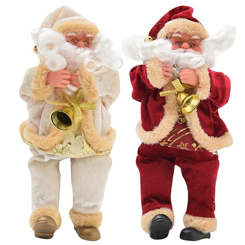 Изображение товара: Товары, сидящая кукла Санта Клауса, домашняя мебель, рождественский подарок, фланелевые игрушки, рождественские украшения для стола