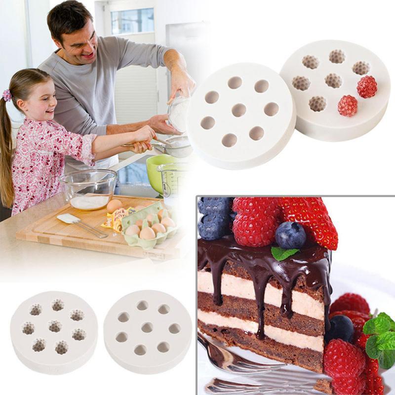 Изображение товара: 3D силиконовая форма для торта в форме малины и черники, кухонная форма для выпечки сахара, рукоделие, инструмент для выпечки шоколада, помадки