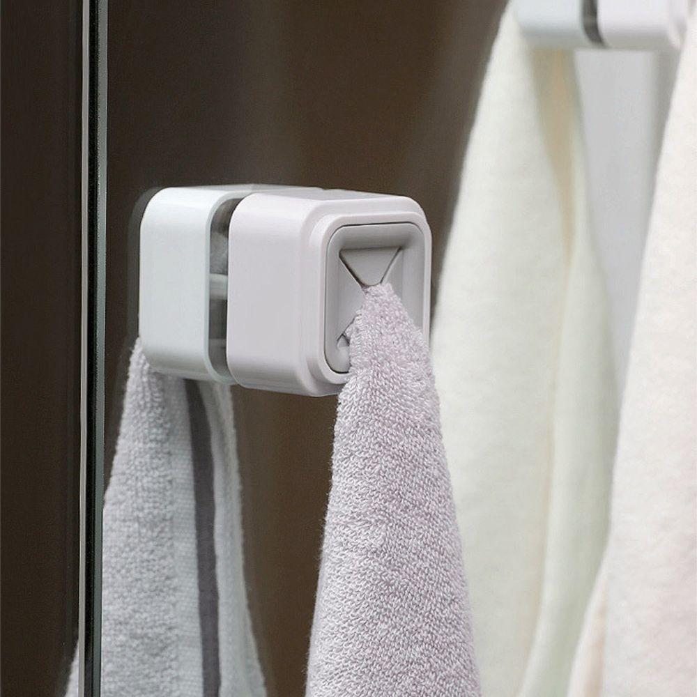 Изображение товара: Креативная самоклеящаяся вешалка для полотенец, крючок для полотенец, вешалка для хранения полотенец в ванной комнате