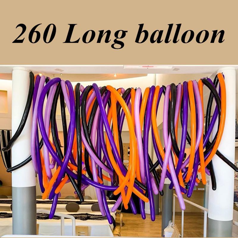Изображение товара: Черно-белые длинные воздушные шары, 100 шт., 160 г, для украшения свадьбы, дня рождения, волшебные шары, ассорти, 100% латекс