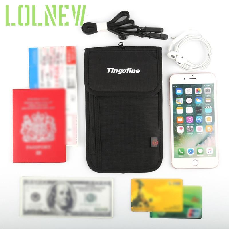 Изображение товара: Нейлоновая дорожная сумка для паспорта с защитой от кражи, кошелек для телефона с RFID-защитой для мужчин и женщин, мужская сумка через плечо
