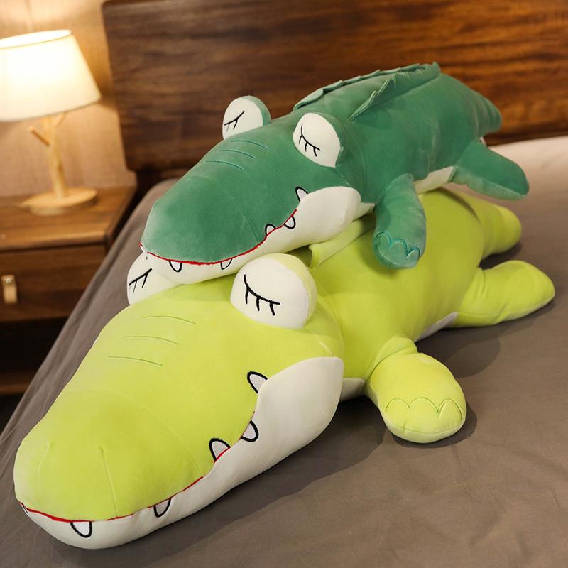 Изображение товара: Симпатичные мягкие плюшевые игрушки с имитацией крокодила, мягкие плюшевые животные, подушка, подушка, кукла, украшение для дома, подарок для детей