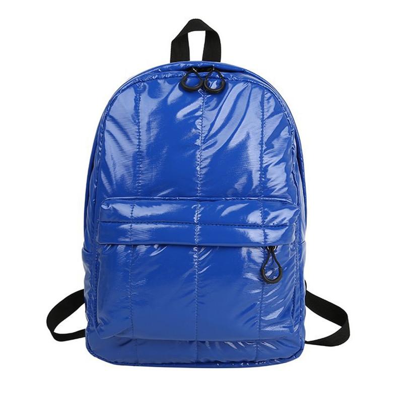 Изображение товара: Пуховой рюкзак, сумка, женская новая модная Корейская версия, уличная дорожная сумка, хлопковый рюкзак для колледжа 2021
