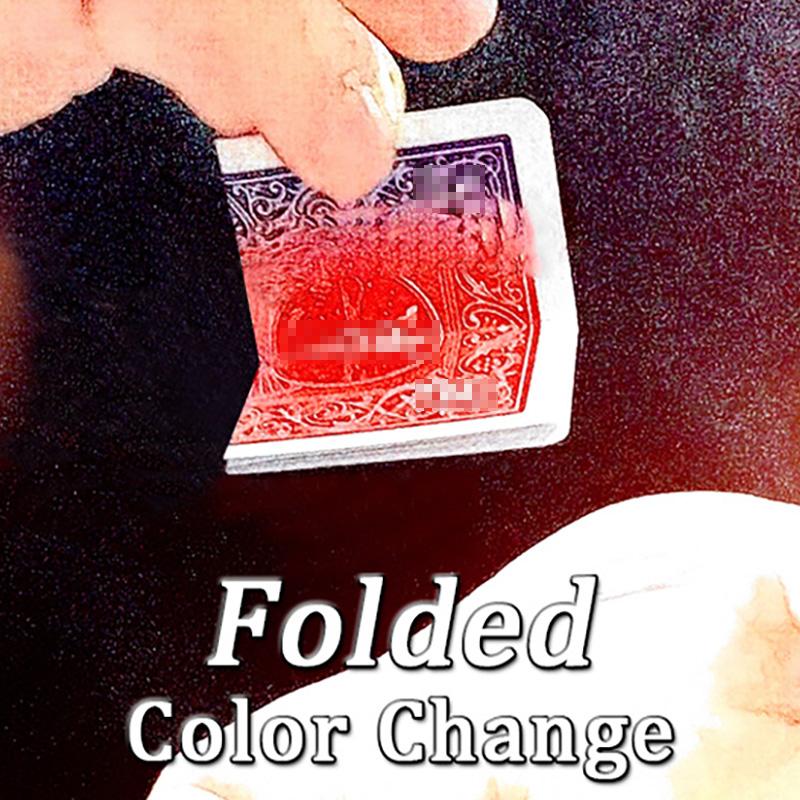 Изображение товара: Складные фокусы для покера с изменением цвета, карточка-трюк с изменением цвета, магический маг, магический макияж