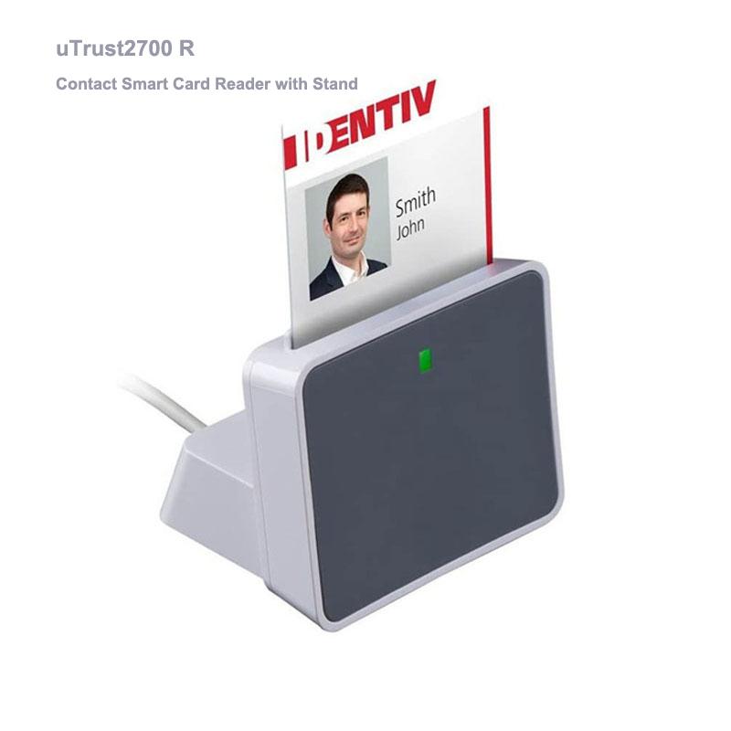 Изображение товара: 50 шт., смарт-кардридер uTrust2700 R с подставкой для считывания ID-карт, ПК/SC ISO 7816
