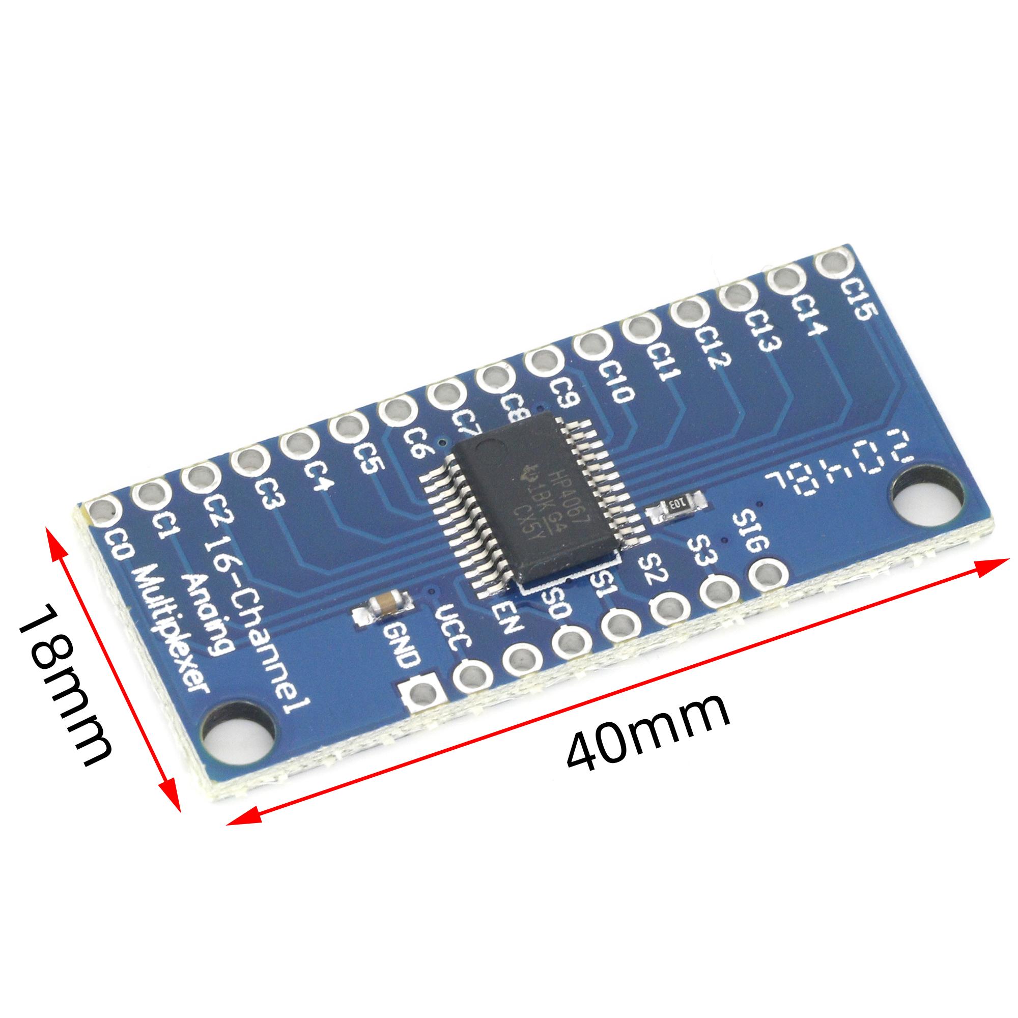 Изображение товара: 1 шт., 16-канальный аналоговый цифровой мультиплексорный модуль для Arduino CD74HC4067