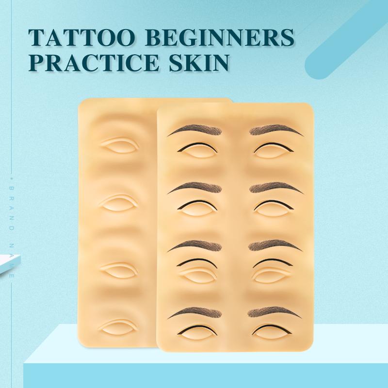 Изображение товара: 5 шт., силиконовые 3D татуировки, искусственная кожа, подводка для бровей, Перманентный макияж, для начинающих, для тренировки микроблейдинга кожа