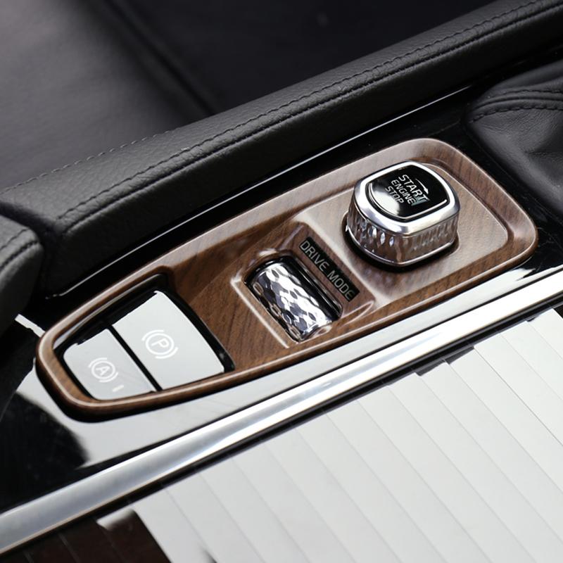 Изображение товара: Sansour Автомобильный Электронный ручной тормоз, переключатель зажигания, интерьерная декоративная рамка для Volvo S90 XC90 V90 XC60 S60 V60