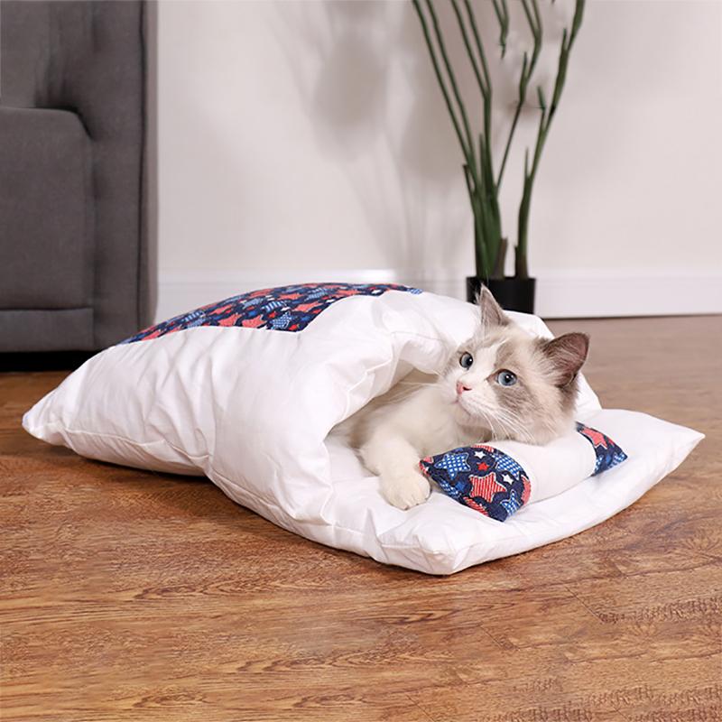 Изображение товара: Спальный мешок для собаки, кошки, зимний теплый мягкий коврик, дышащий