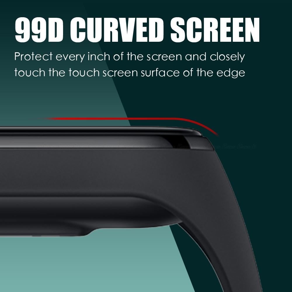 Изображение товара: Защитная пленка для смарт-часов XiaoMi Mi Band 5, 4 NFC, 99D, закаленное стекло