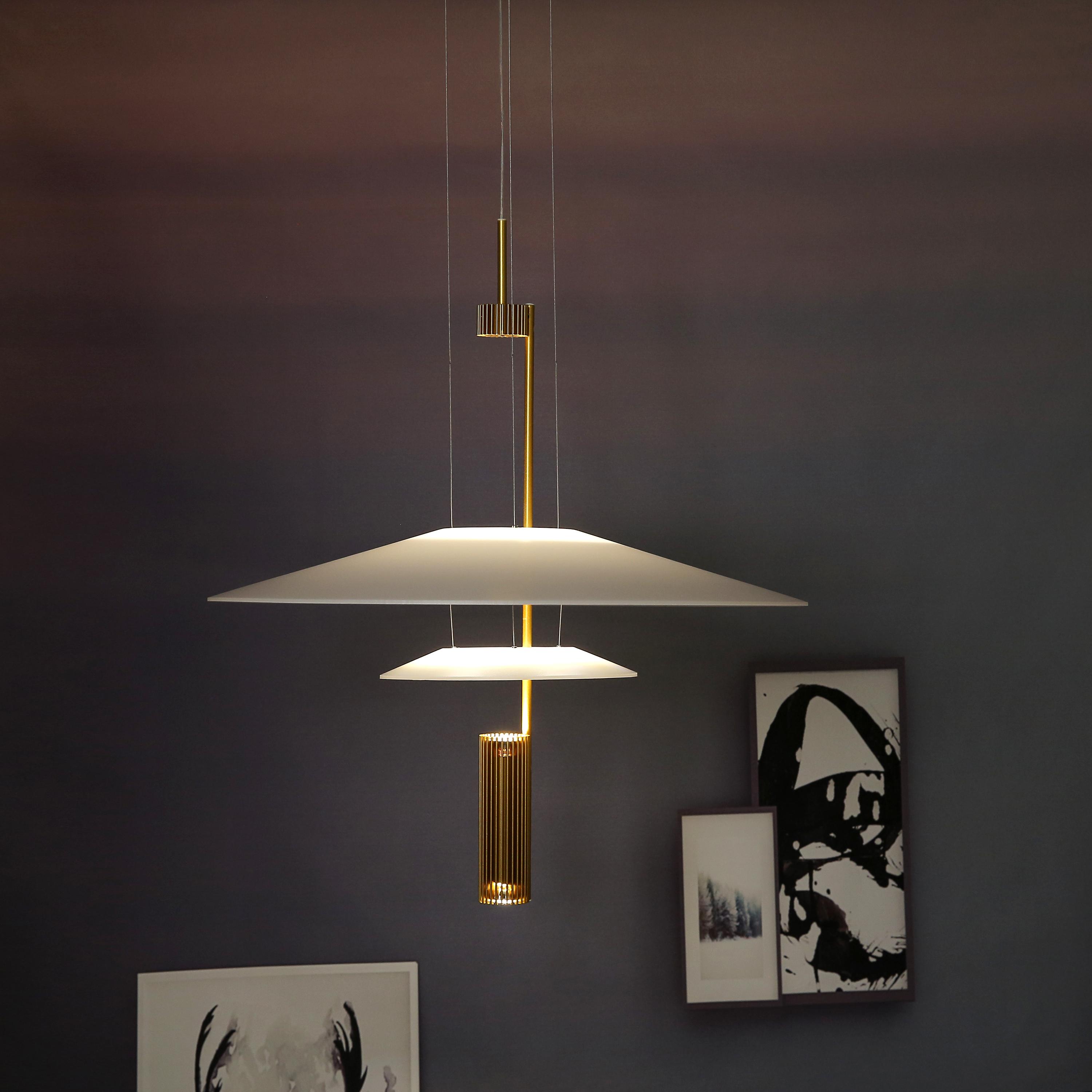 Изображение товара: Светодиодная подвесная акриловая лампа в стиле арт-деко, потолочная лампа в скандинавском стиле для столовой, осветительные приборы для интерьера