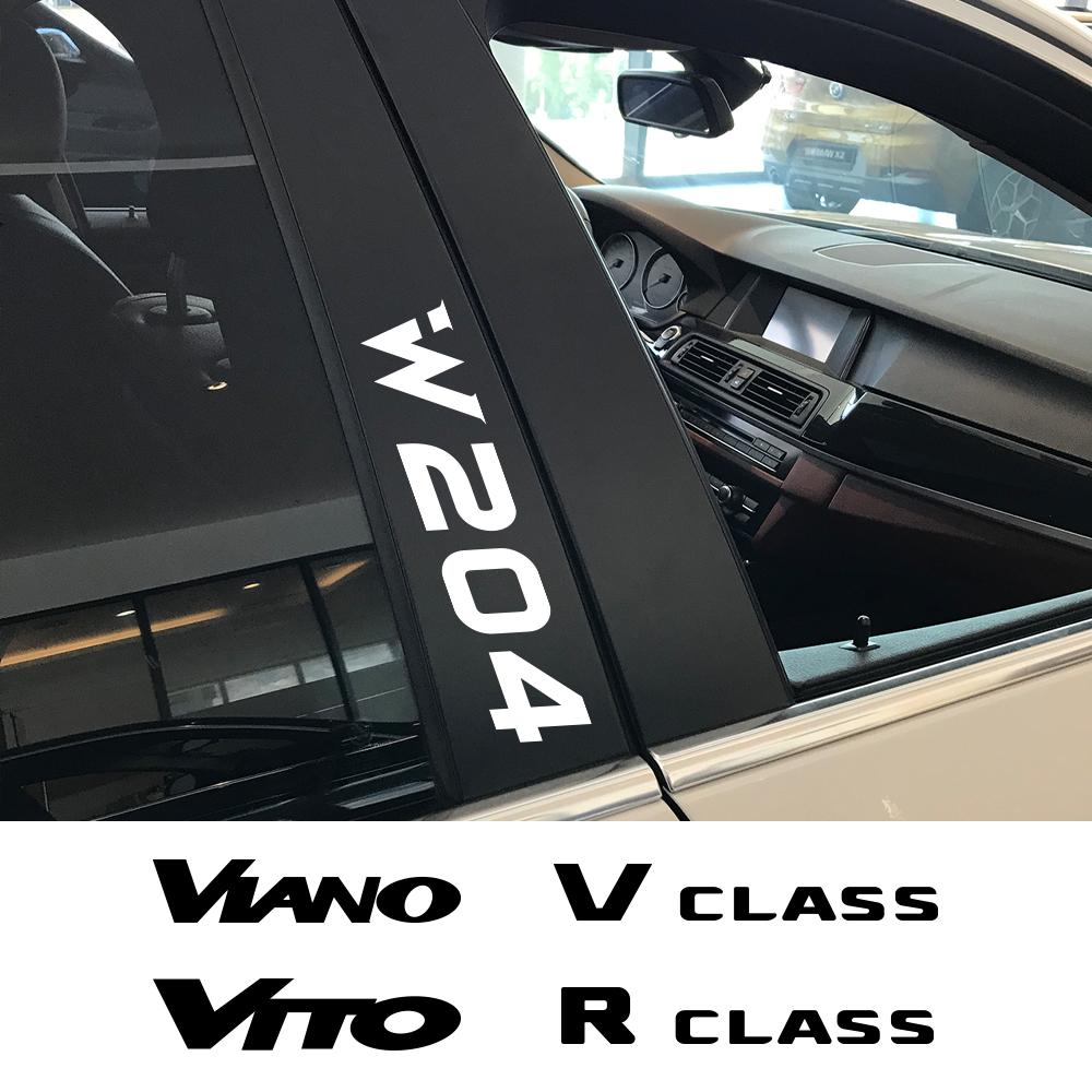 Изображение товара: Автомобильные наклейки для Mercedes Benz W124 W203 W204 CITAN R CLASS SPRINTER V CLASS VIANO VITO, автомобильные аксессуары, виниловые наклейки, 4 шт.