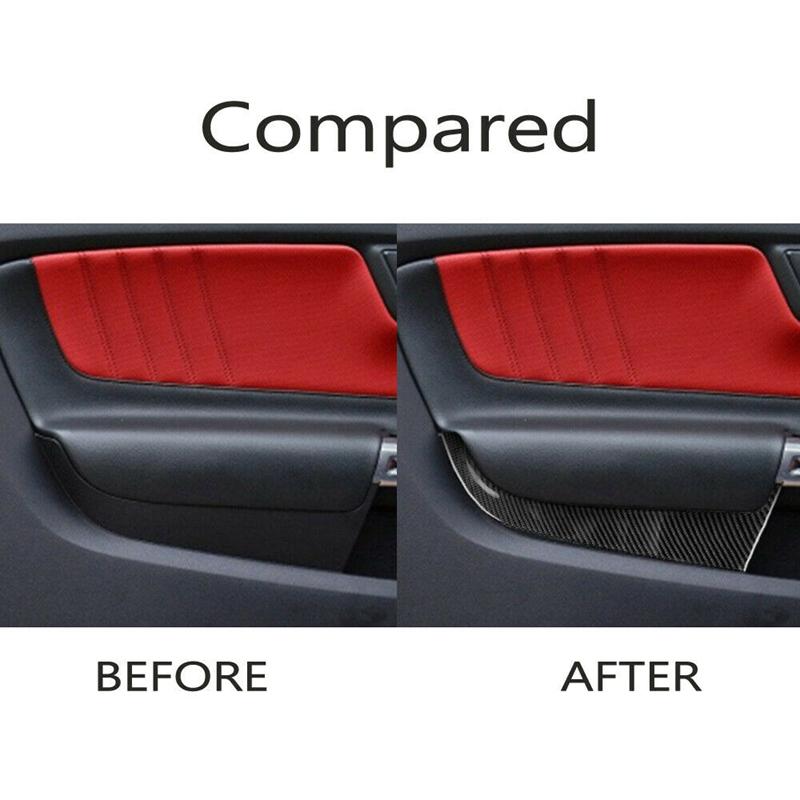 Изображение товара: AU04-наклейка на переднее сиденье автомобиля Ford Mustang (2015-2019) из углеродного волокна