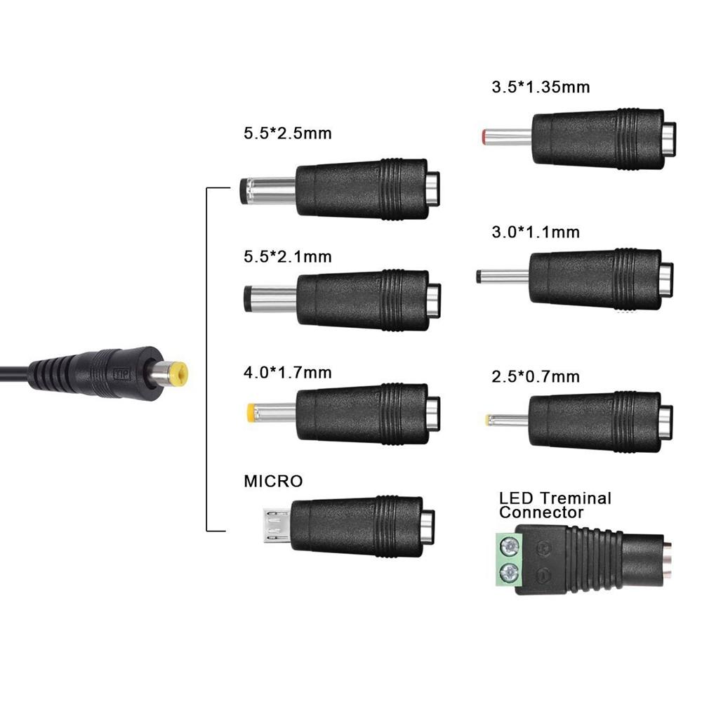 Изображение товара: 3 в 4,5 в 5 в 6 в 7,5 в 9 в 12 В 2A адаптер переменного/постоянного тока Регулируемый источник питания универсальный адаптер зарядное устройство для светодиодной лампы светодиодная лента