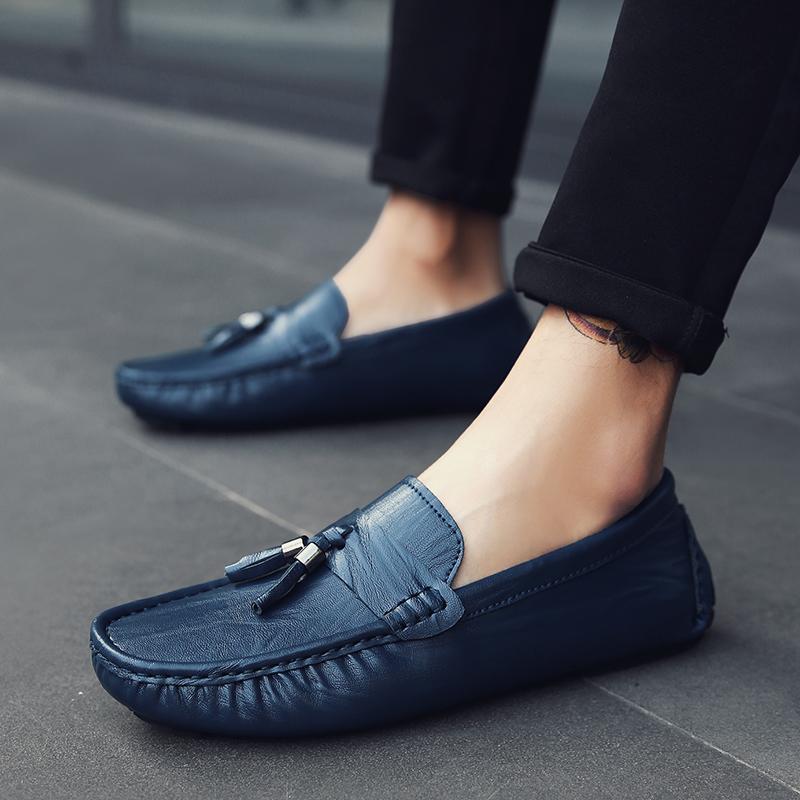 Изображение товара: New Men Shoes Casual Mens Loafers Moccasins High Quality Man Flats Male Soft Tassel Fashion Shoes Antiskid Driving Slip On Shoes