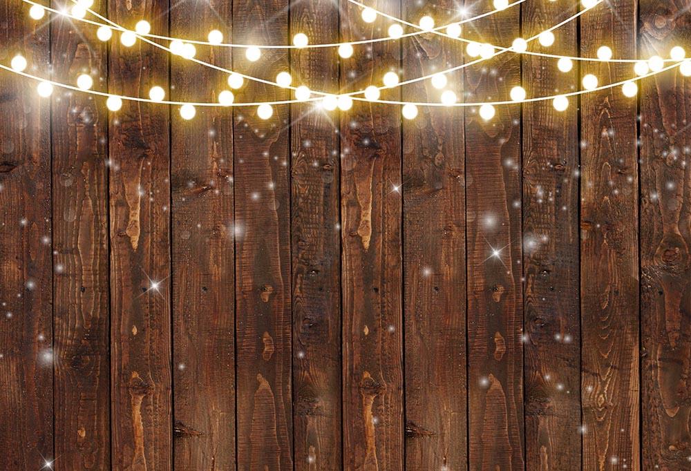 Изображение товара: Фон для фотосъемки с изображением деревянной стены камина Рождественского украшения дерева в ретро стиле для фотостудии