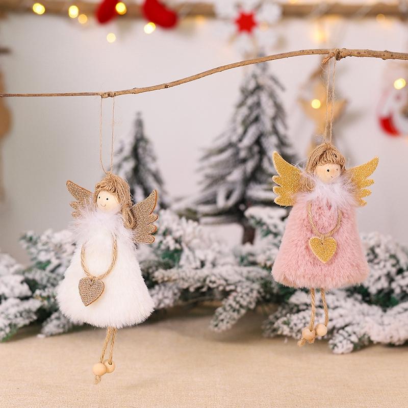 Изображение товара: Куклы на Новый год и Рождество 2022, ангелы, подвеска на рождественскую елку, украшения для дома, Рождество, Рождество 2021, подарок для детей