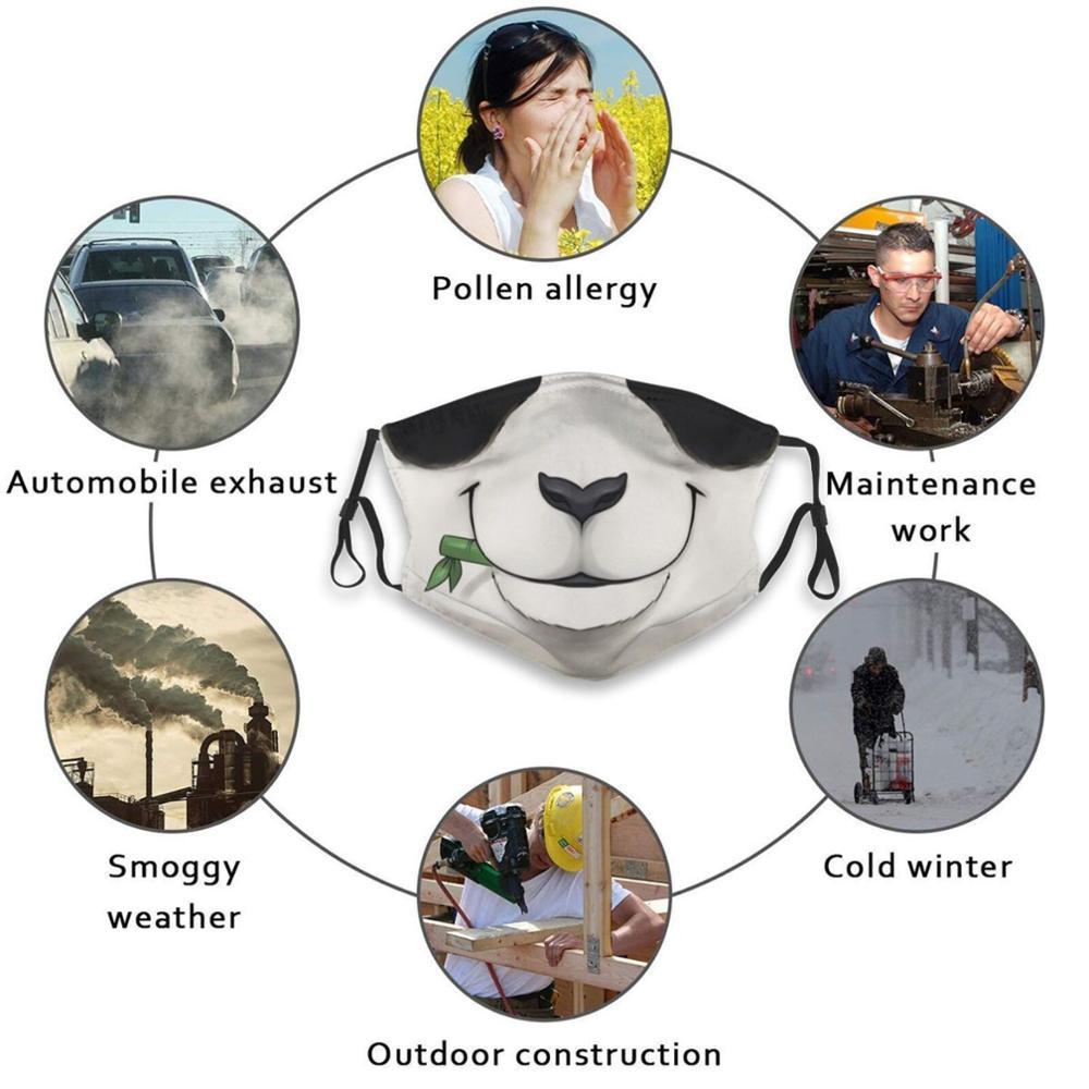 Изображение товара: Emotive - Happy Bamboo Panda Mouth Print многоразовая маска Pm2.5 фильтр маска для лица детская бамбуковая панда Счастливое животное медведь