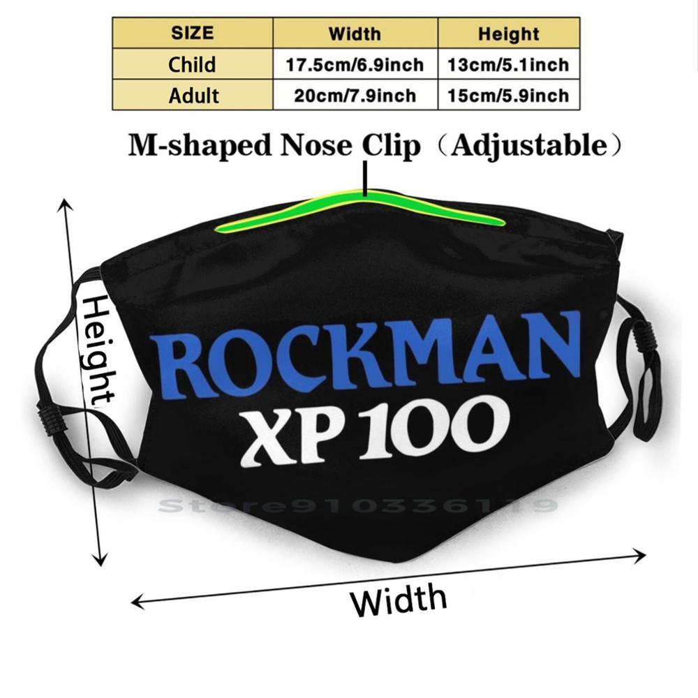 Изображение товара: Xp 100 стирающаяся смешная маска для лица для взрослых и детей с фильтром Rockman усилитель для гитары 1980S Sound 80S Metal 80S 80S Music Rush