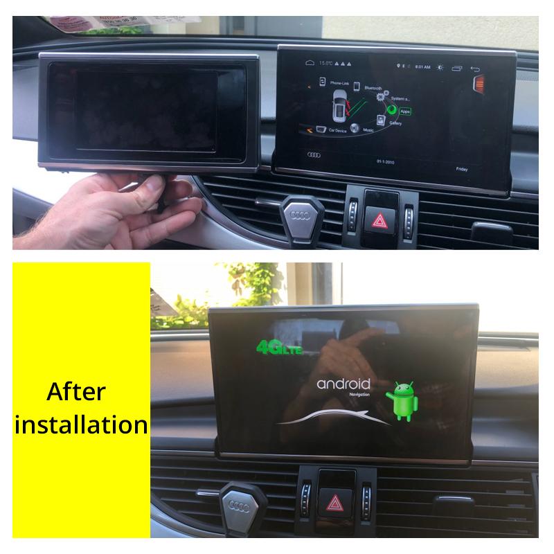 Изображение товара: Автомобильный мультимедийный плеер для Audi A6 S6 C7 4G 2012 ~ 2016 2017 2018 MMI RMC 4G Android авто стерео радио GPS навигация Сенсорный экран