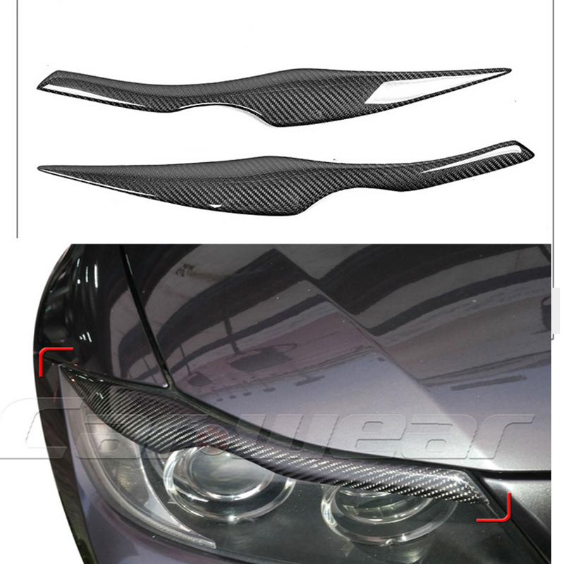 Изображение товара: 100% задний углеродного волокна авто фара брови век стикер автомобиля для BMW 3 серии E90 320i 323i 325i 330i 335i