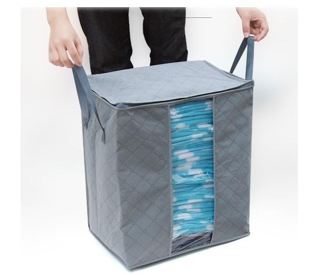 Изображение товара: Сумки для хранения стеганых одеял хлопковые багажные сумки Моющиеся Водонепроницаемые пылезащитные сумки для одежды Органайзер Домашний для хранения