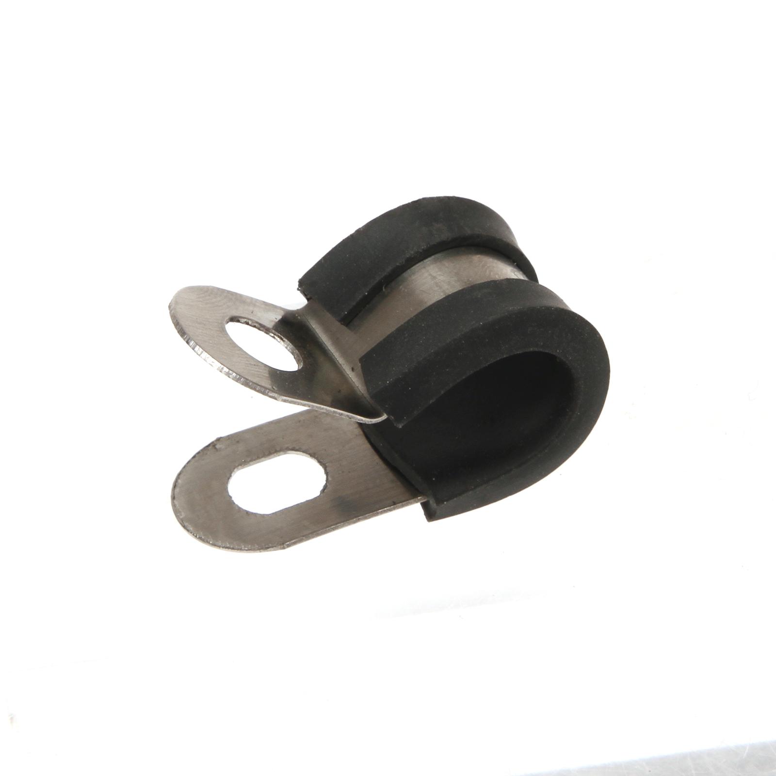Изображение товара: Черный резиновый удерживающий шланг из нержавеющей стали, зажимы для шланга и кабеля, зажим для кабеля 6 мм, 8 мм, 10 мм, 12 мм, 14 мм, 16 мм, 20 мм, 24 мм