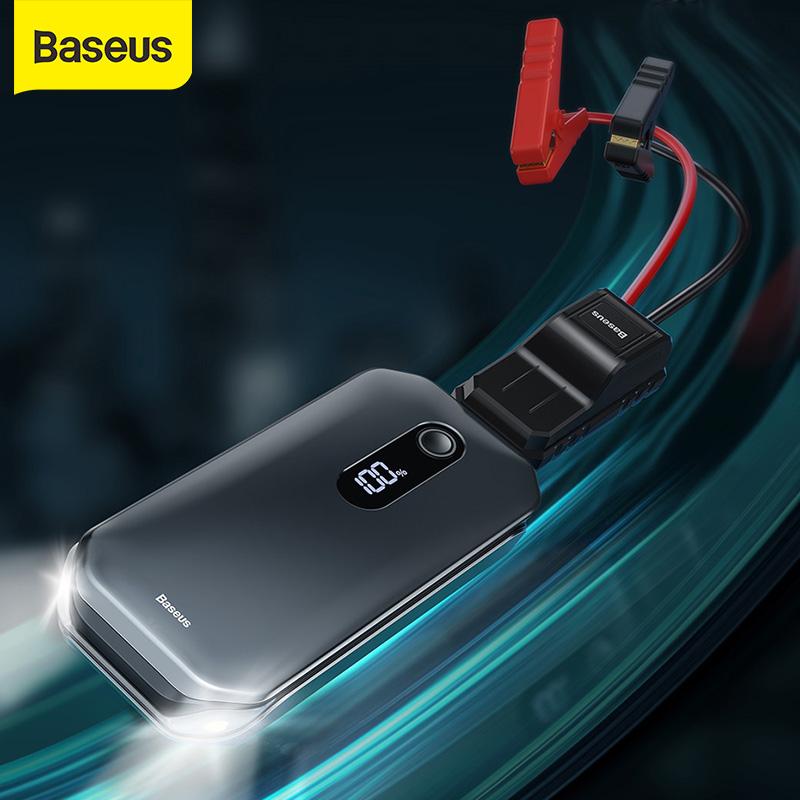Изображение товара: Внешний аккумулятор/пусковое устройство для автомобильного аккумулятора Baseus, ёмкость 12000мАч, пусковое напряжение 12В, пиковый ток 1000А
