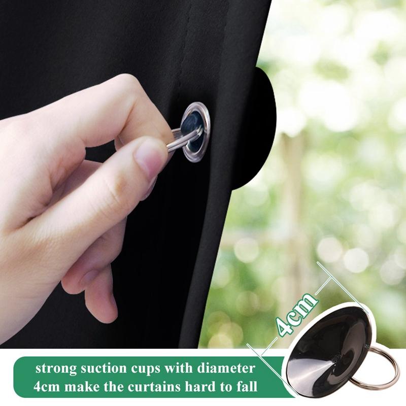 Изображение товара: Temporary Blackout Blind Curtain For Window Adjustable Sucker Shade Drape Thermal Insulated Noise Reducing Panels For Storage Ro