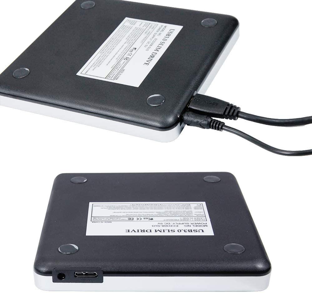 Изображение товара: Ультратонкий внешний привод DVD, устройство записи/перезаписи/считывания, оптический привод USB 3,0, CD/VCD/DVD-плеер для Macbook/настольного компьютера