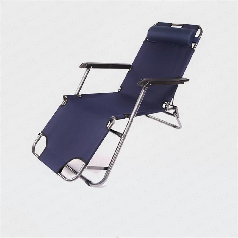 Изображение товара: Складной стул обеденный перерыв Nap спинка кровати ленивый стул Одежда для дома, пляжа для отдыха Многофункциональный Портативный раскладная кровать Tumbona Plegable