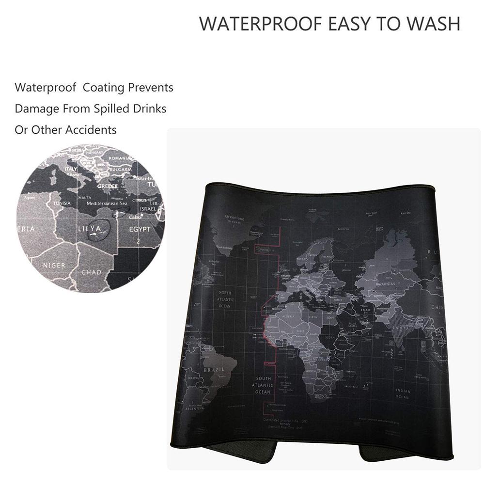 Изображение товара: World Map Pattern Thicken Rubber Laptop Computer Gaming Mouse Keyboard Pad Mat