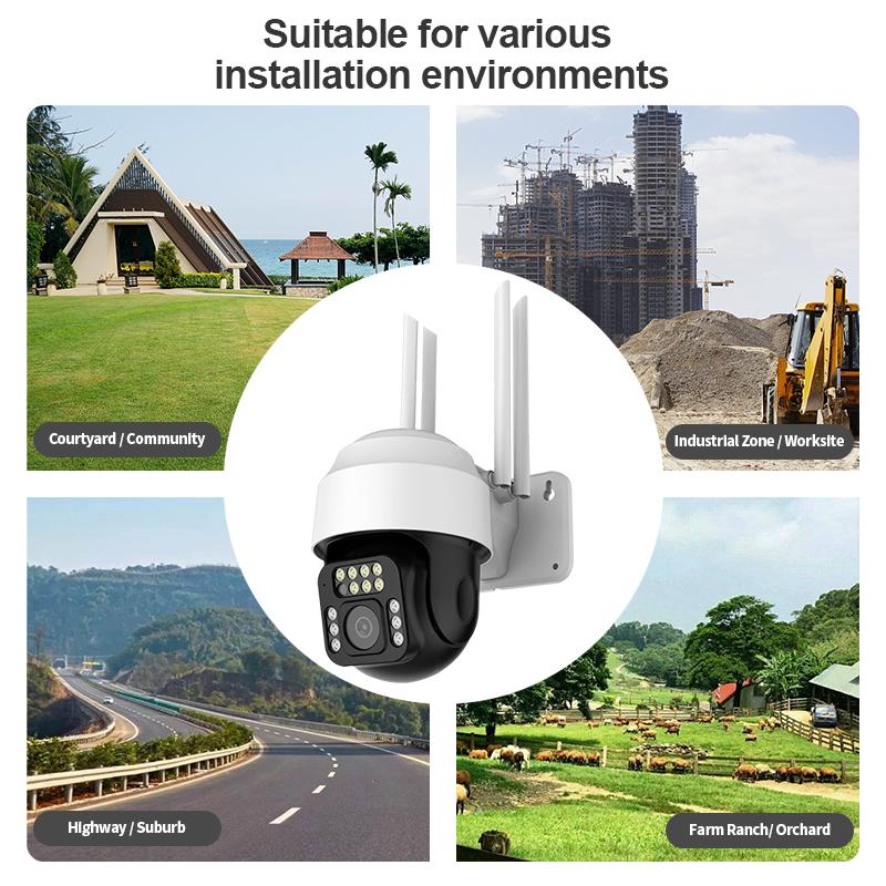 Изображение товара: Уличная IP-камера INQMEGA, 1080P HD, Wi-Fi, PTZ, 3 дюйма, 2 МП, скоростная купольная камера с автоотслеживанием, водонепроницаемая полноцветная камера Yoosee