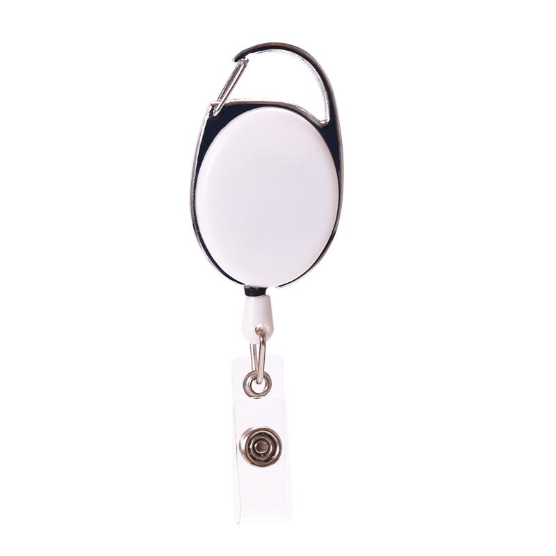 Изображение товара: Бейдж цинковый сплав, пластик карамельного цвета, со значком выдвижной держатель для удостоверения личности, кольцо для ключей, зажимы, офисные принадлежности