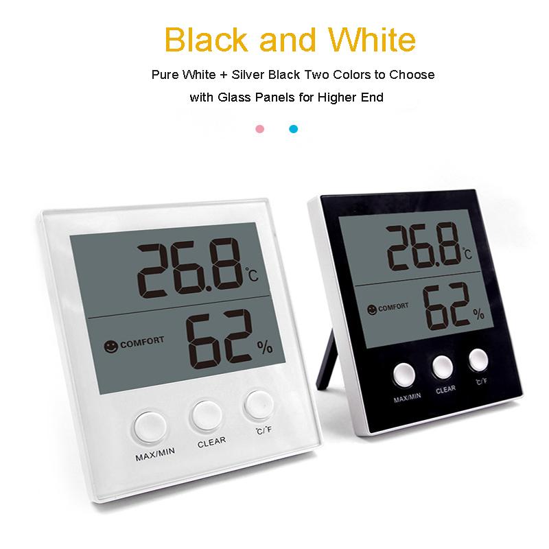 Изображение товара: Цифровой электронный гигрометр, комнатный Измеритель температуры и влажности для детской комнаты, цветочного дома