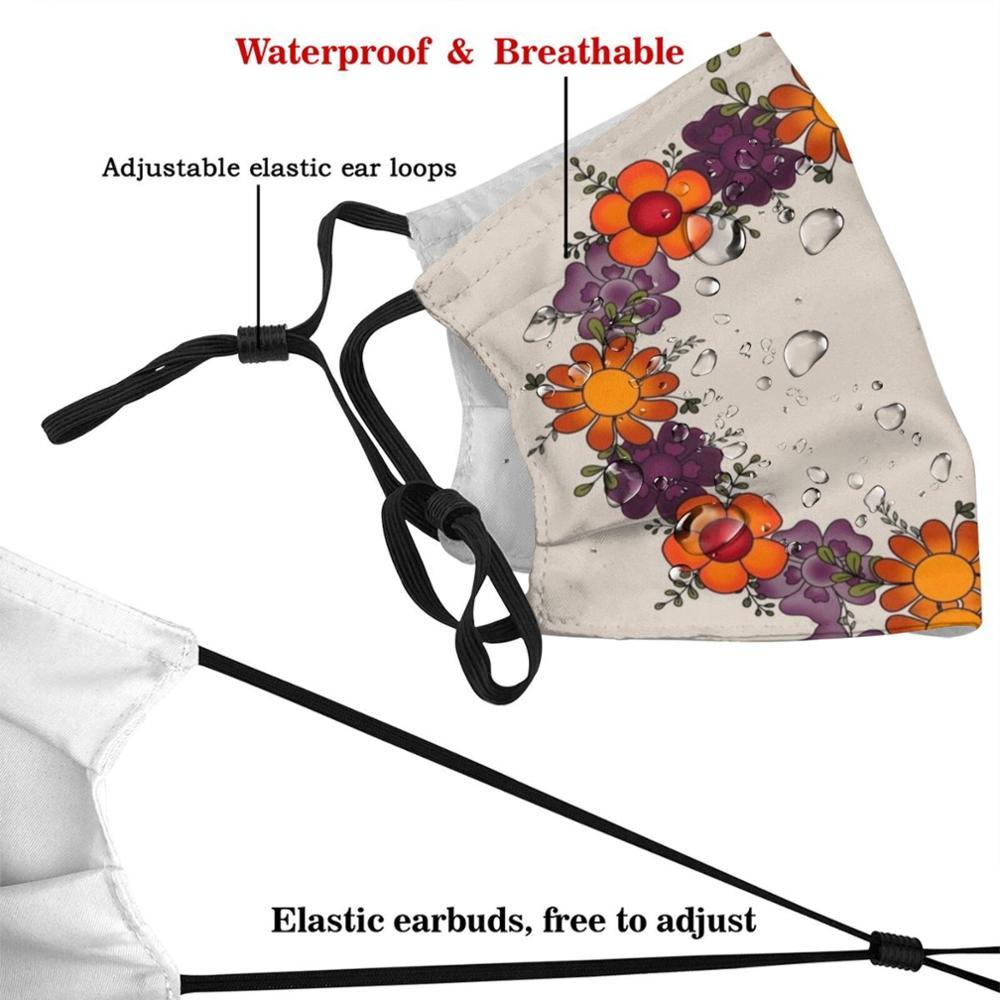 Изображение товара: Осенний Венок Дизайн Анти-Пылевой фильтр смываемая маска для лица детское осеннее осень Венок на День Благодарения цветок орхидеи искусственные цветы