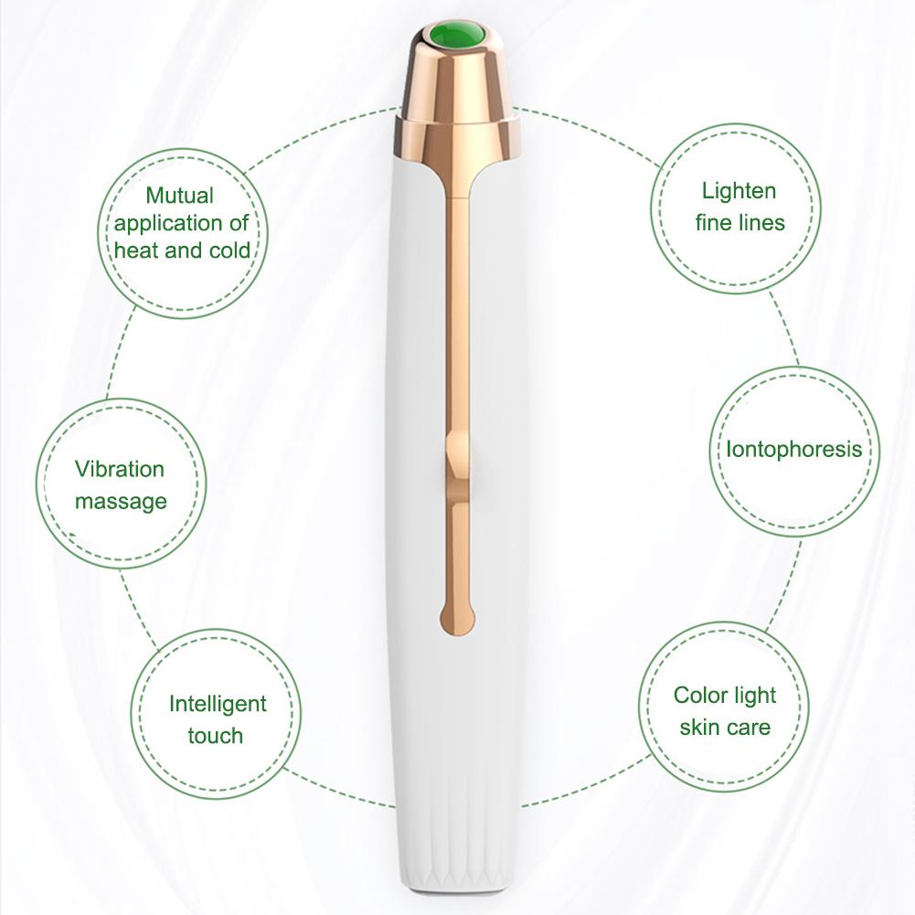 Изображение товара: Вибрирующий массажер для лица, косметический инструмент, массажер для глаз, ручка против морщин, Вибрирующая палка для лица